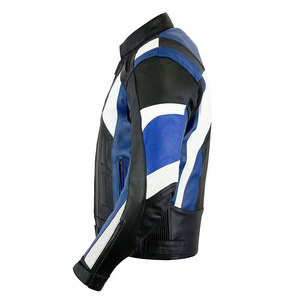Chaqueta de cuero larga y delgada estilo vintage para hombre, para motocicleta, estilo Cafe Racer, abrigo retro de motociclista, venta al por mayor en Europa - Product Image 6