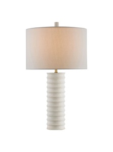 Lámpara de Acento Minimalista de Mármol con Elegante Estructura Cilíndrica, Pantalla Premium y Estilo Sofisticado para el Hogar - Product Image 2