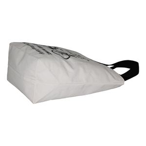 Sac promotionnel en coton, longue poignée, une couleur, noir, impression de logo, motif, design, sac fourre-tout en toile naturelle de 12 OZ pour le shopping - Product Image 4