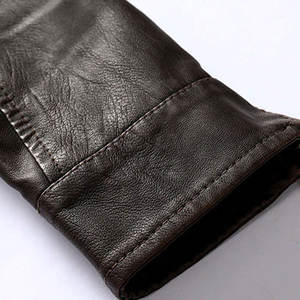 Vestes en cuir tendance pour hommes, confortables, élégantes et décontractées, pour un look de rue au quotidien, vestes d'hiver - Product Image 4