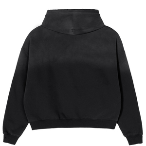 Sweat à capuche épais pour homme, style urbain, effet vieilli, délavé à l'acide, coupe oversize et carrée personnalisée, épaules tombantes, vintage - Product Image 3