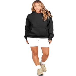 Sudadera con Capucha de Felpa de Poliéster/Algodón Ecológica Premium para Mujer, Tejida, de Manga Larga, Largo Regular, para Invierno, Impermeable - Product Image 5