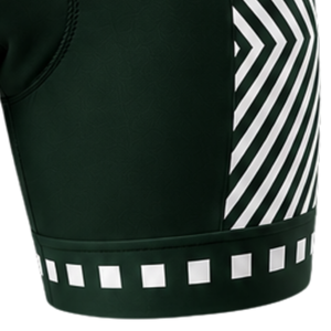 Dark Green White <b>Cycling</b> <b>Shorts</b> Custom <b>Padded</b> Breathable Quick Dry Stretch Bicycle Racing Road Bike Training Performance Wear - Product Image 3