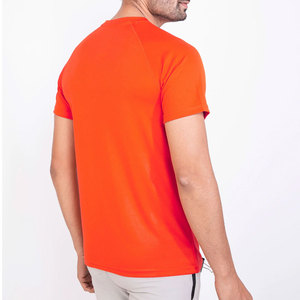 เสื้อยืดออกกำลังกายผู้ชายสีพื้นคุณภาพสูง ทรงปกติ ระบายอากาศได้ดี แห้งเร็ว ปรับแต่งได้ - Product Image 5