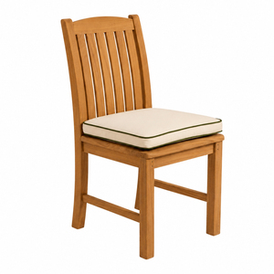 Silla de Comedor de Madera de Teca Sólida para Exteriores, Modelo Astera, Respaldo Recto, Asiento Acolchado, Resistente a la Intemperie, para Hoteles y Resorts - Product Image 2