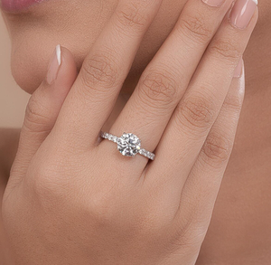 Anillo de Plata de Ley 925 Plateado en Plata de Lujo con Diamante Cultivado en Laboratorio, Certificado por IGI, para Mujer, Anillo de Compromiso y Boda, Proveedor de Joyería VVS - Product Image 5