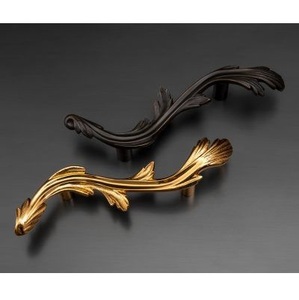 Tirador de latón premium con diseño floral para muebles, tirador antiguo para puertas de armario, herrajes de lujo para guardarropas, fabricante mayorista para decoración del hogar y hoteles - Product Image 4