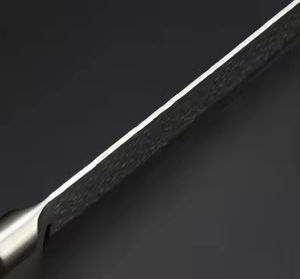 Cuchillo de Chef de Acero Inoxidable de 8 Pulgadas Hecho a Mano con Diseño Oriental para Uso en Cocina con Cuchilla de Cerámica Desechable Láser - Product Image 2
