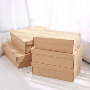 Custom <b>Cheap</b> Plain <b>Cardboard</b> Shoe <b>Boxes</b> Manufacturer Wholesale Corrugated Packaging Cartons for Footwear Shipping & Storage - Product Image 1