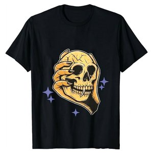 Nuevas Camisetas Negras con Cuello Redondo para Hombre, Logotipo DTF Personalizado RTS, Artículos de Alta Venta, Calidad 100% Algodón Poliéster, Ropa Urbana Transpirable - Product Image 1