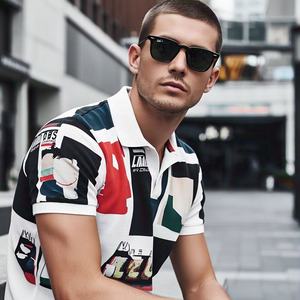 เสื้อเชิ้ตผู้ชายไซส์ใหญ่ ผ้าฝ้าย 100% ระบายอากาศได้ดี แบบถัก ลายพิมพ์ลำลอง แขนสั้น - Product Image 2