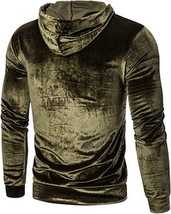 Sudadera con Capucha de Poliéster/Nailon, Terciopelo, Color Sólido, Casual, Lavada, con Bordado 3D, Estilo Urbano, Unisex - Product Image 2