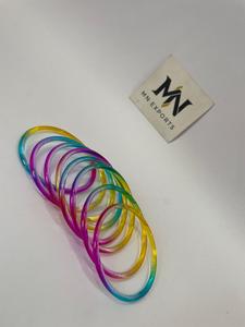 ชุดกำไลเรซิ่น MN EXPORTS สีรุ้ง ทรงกลม งานฝีมือเรซิ่นแฟชั่น - Product Image 4