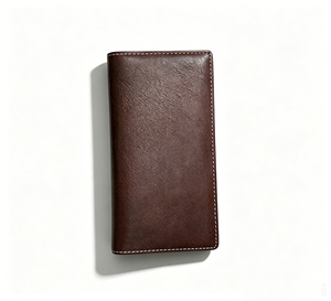 [Retail Price][In Stock] Castello Unisex Cowhide Vegetable Tanned Leather <b>RFID</b> Long <b>Wallet</b> Black Brown - Product Image 3