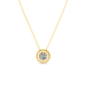 Collar de Oro Sólido de 14K, 9K, 10K y 18K con Diamantes de Laboratorio, Certificado IGI, Fabricante de Joyería Fina Ética, Venta al Por Mayor, RJC OEM ODM NK706506 - Product Image 4
