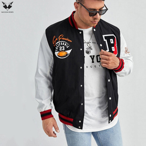Customized Logo Heavyweight Wool Varsity Jacket Genuine Cowhide Leather Sleeve Unisex High School Baseball Bomber Jackets - Product Image 6