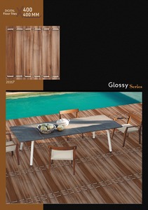 LOS PÍEZCLES DE CERÁMICA MÁS VENDIDOS, DISEÑO TIPO MADERA, 400X400mm, SERIE BRILLANTE, 8mm DE GROSOR, DISEÑO INCREÍBLE, LOS MÁS VENDIDOS - Product Image 2