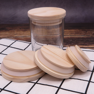 Couvercles ronds en bois pour théière en verre, réutilisables, style classique avec poignée - Product Image 6