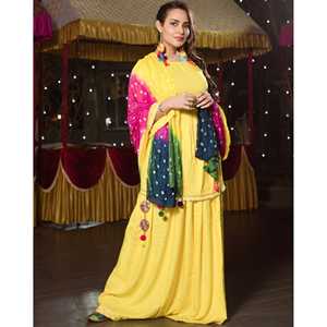 Conjunto de Traje de Satén de Rayón Amarillo Abejorro para Mujer, Talla XS - Product Image 3