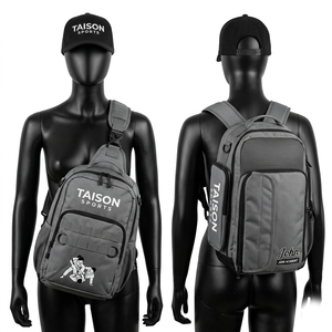 Premium 600 GSM Polyester BJJ Bag Orange Black Multi Panel Design Custom Embroidery Print Logo Sports <b>Backpack</b> - Product Image 2