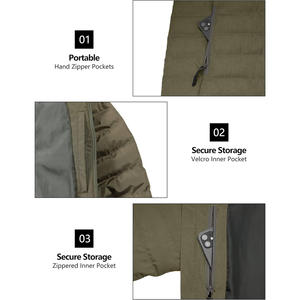 Veste matelassée personnalisable pour homme avec doublure intérieure lisse, légère et chaude, fabrication de vêtements professionnels - Product Image 5