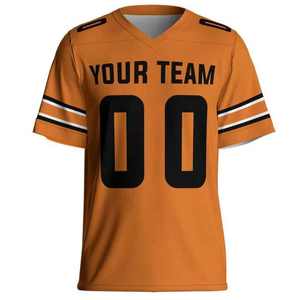 Maillot de football américain vintage unisexe personnalisé, coupe oversize et carrée, imprimé par sublimation, 100 % polyester, design personnalisable, tissu en maille - Product Image 1