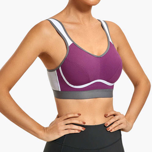 Women's Breathable High Support Backless Sports Bra for Gym Fitness Slim Fit Yoga Workout with Front Logo Sports Bra - Product Image 3