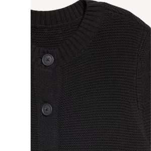 Suéter Cárdigan de Mujer de Alta Calidad Personalizado con Cuello en V, Manga Larga, Cierre de Botones y Tejido de Canalé - Product Image 3