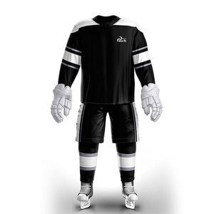 Ensemble d'uniformes de hockey sur glace professionnels avec maillot et pantalon légers et confortables pour les entraînements, les matchs et les compétitions - Product Image 1