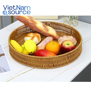 ถาดเสิร์ฟไม้ไผ่งานหัตถกรรมถาดไม้ไผ่แบบชนบทแหล่งงานหัตถกรรมจากเวียดนาม - Product Image 2