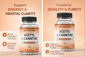 Cápsulas de Acetil L-Carnitina en Venta, 1500 mg por Porción, Suplemento Dietético, Cápsulas Vegetales, Marca Privada y Suministro al por Mayor - Product Image 5