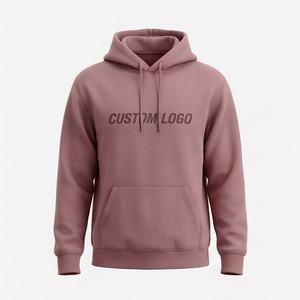 Sweat à capuche graphique personnalisé imprimé et brodé, en molleton de coton uni, coupe oversize, écologique et élégant - Product Image 1