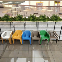 AVRO Chaise de Jardin Moderne en PVC – Mobilier d'Extérieur Durable pour Jardin, Salle à Manger, Hôtel et Cuisine