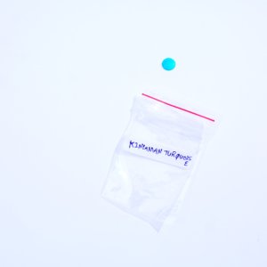 Natural Kingman <b>Turquoise</b> Round Cabochon | Vibrant Blue Loose Gemstone for Jewelry Making - Product Image 5