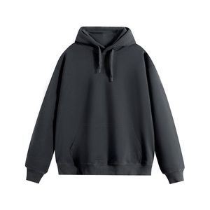 Sudadera con Capucha Extra Grande para Hombre, Color Sólido, Informal, de Punto, de Algodón, Corte Regular, para Otoño - Product Image 2