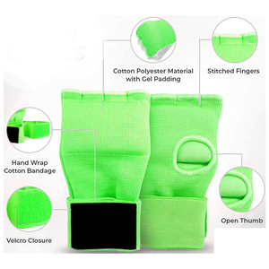 Nouvelles bandes de boxe pour les mains, gants intérieurs pour l'entraînement thaïlandais, utilisation en extérieur, soutien des poignets et des phalanges, fermeture à boucle et crochet. - Product Image 3