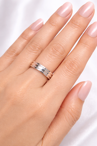 925 Sterling Silver Handmade Stackable Band Unisex Engagement <b>Ring</b> - Product Image 5