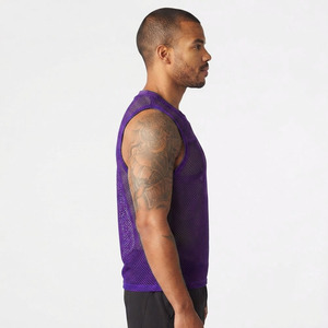 Wholesale Mens <b>Vest</b> <b>White</b> Sexy Tight <b>Bodysuit</b> Turtleneck T-Shirt Custom Logo Printing Knitted Sleeveless Tank Top for Men - Product Image 6