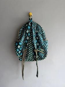 Mochila con patrón geométrico, mochila suave de 15 pulgadas, múltiples bolsillos, cierre de cremallera, mochila unisex para el día a día, material de poliéster, regalo - Product Image 4