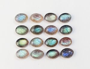 Cabochon de labradorite 8*6 mm, forme ovale, pierre précieuse bleue chatoyante, pierre précieuse en vrac, labradorite de qualité supérieure pour la fabrication de bijoux - Product Image 5