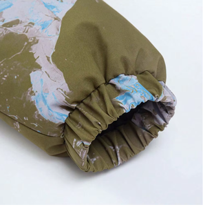 Chaqueta casual acolchada de algodón con capucha y patchwork en contraste para hombre, chaqueta acolchada de la mejor calidad para hombre, proveedor mayorista. - Product Image 3