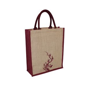 Bolsa de Embalaje de Yute para Tres Botellas de Vino con Diseño de Logotipo Impreso, Asa de Cuerda Acolchada y Partición Interior para Promoción - Product Image 2