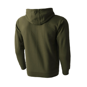 Sudadera con Capucha Morada para Hombre, Color Sólido, Casual, con Bolsillo, Tejido de Felpa, Corte Regular, Estilo Otoñal - Product Image 4