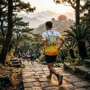 เสื้อยืดวิ่งสำหรับผู้ชาย พิมพ์โลโก้ได้ น้ำหนักเบา เหมาะสำหรับออกกำลังกายในยิม - Product Image 4