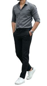 Camisa Formal de manga larga llegada precio barato alta calidad Casual moda transpirable venta al por mayor camisa sólida servicio OEM - Product Image 5