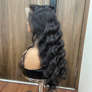 Perruque Lace Front Cheveux Humains Ondulés Naturels Couleur Noire 100% Cheveux Humains Vietnamiens – Fournisseur Populaire - Product Image 6