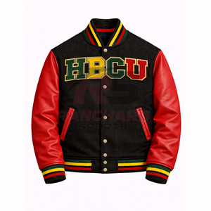 Chaqueta ligera para hombre estilo HBCU, cómoda y personalizada, chaqueta universitaria, chaqueta de colegio, chaqueta varsity hecha a medida. - Product Image 1
