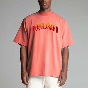 Camiseta Casual de Algodón 100% para Hombre, Corte Holgado con Hombros Caídos, Secado Rápido, Transpirable, Alta Calidad, Nueva Llegada - Product Image 4