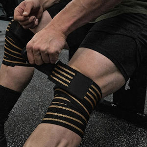 Rodilleras Delgadas de Spandex y Nailon de Calidad Premium con Cierre de Gancho y Bucle para Protección Profesional en Levantamiento de Pesas y Sentadillas (Par) - Product Image 6