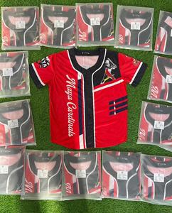 Uniforme de baseball personnalisé, maillot à boutons, pantalon à rayures fines, sublimation, vêtements d'équipe, fabricant OEM ODM - Product Image 1